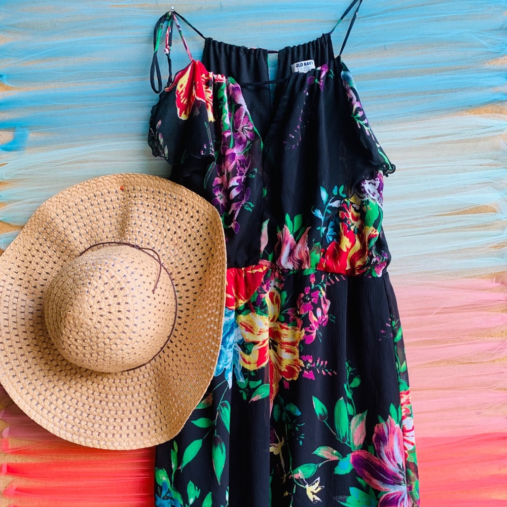 Old Navy shoulder tie strap dress